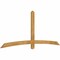 Ekena Millwork Bellingham Rough Sawn Timber Gable Bracket, Western Red Cedar, 96"W x 40"H x 2"D x 4"F, 10/12 Pitch GBW096X40X0204BEL00RWR - alternate 5